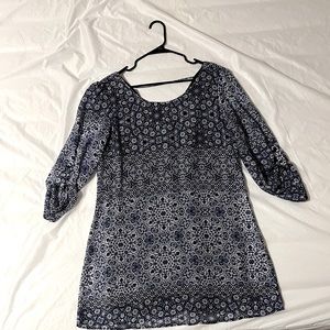 Dark blue mini dress